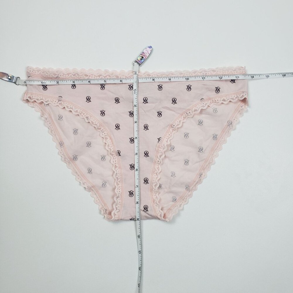Victoria's Secret The Lacie Lace-Waist Bikini Panty Women's Medium VS Pink Print - Picture 4 of 16